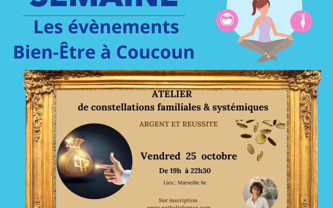 Le programme  hebdomadaire des prochains évènements bien-être à Coucoun